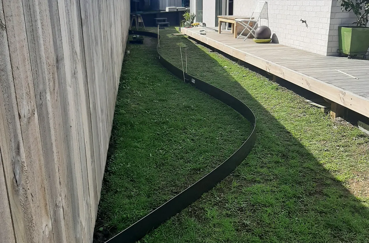 side garden before